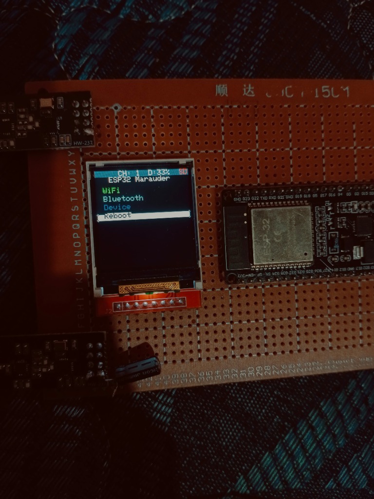 ESP32 Marauder WiFi dan Bluetooth Jammer Security Testing Tool